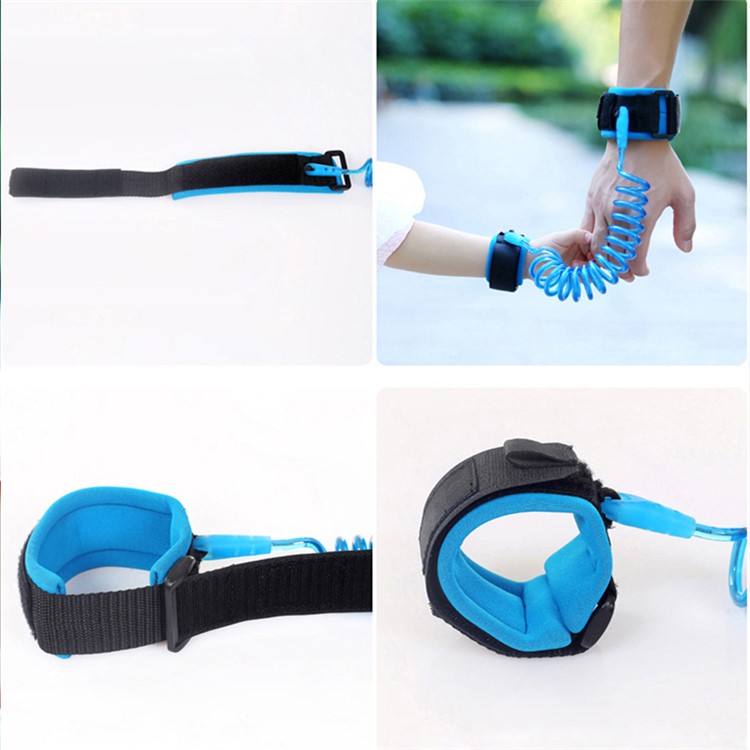Adjustable Kids Safety Harness Children Velcro Wrist Leash Anti-lost Wrist Link 1.5 Meters - Blue-10