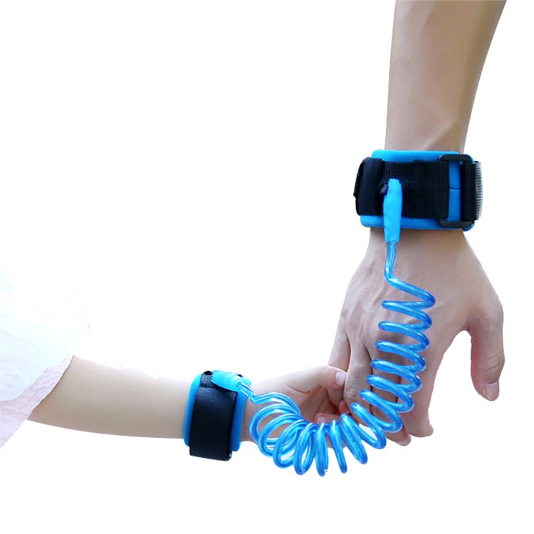 Adjustable Kids Safety Harness Children Velcro Wrist Leash Anti-lost Wrist Link 1.5 Meters - Blue-2
