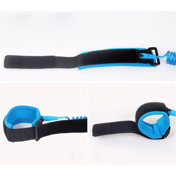 Adjustable Kids Safety Harness Children Velcro Wrist Leash Anti-lost Wrist Link 1.5 Meters - Blue-5