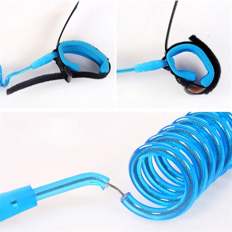 Adjustable Kids Safety Harness Children Velcro Wrist Leash Anti-lost Wrist Link 1.5 Meters - Blue-6