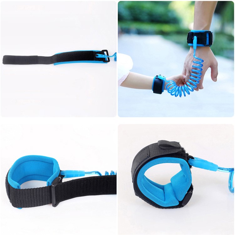 Adjustable Kids Safety Harness Children Velcro Wrist Leash Anti-lost Wrist Link 1.5 Meters - Blue-7