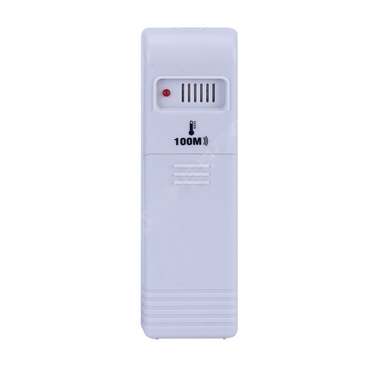 Thermomètre intérieur à l'extérieur Horloge + capteur de télécommande 100M (CJ3315RFCC + RF) - Noir-3