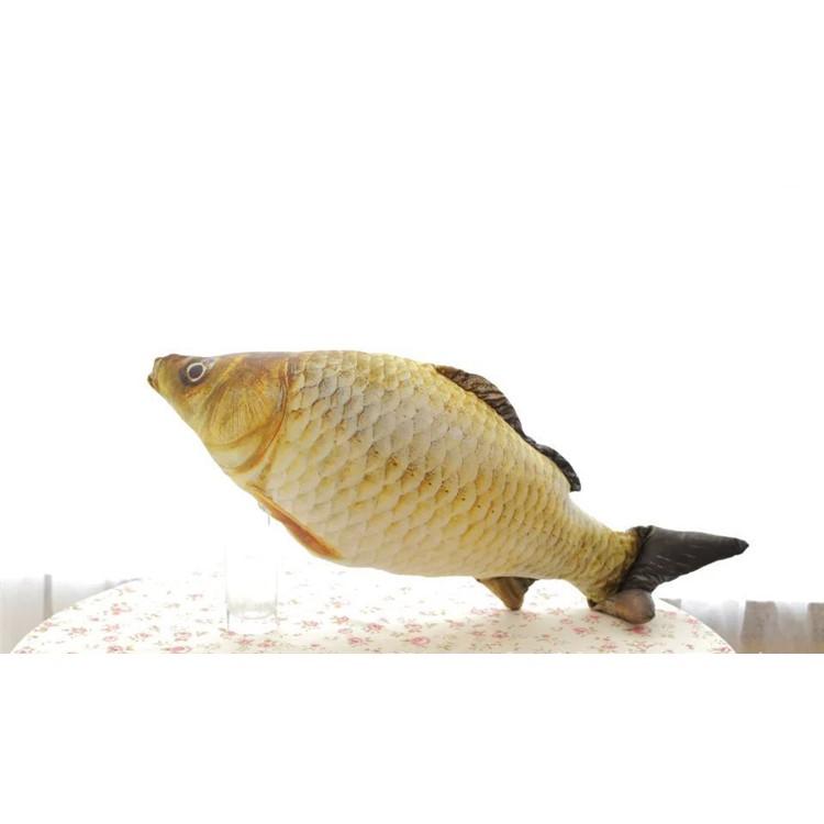 3D Creative Soft Simulation Crucian Fish Stuffed Toy Cute Animal Gift, Size: 80cm-2