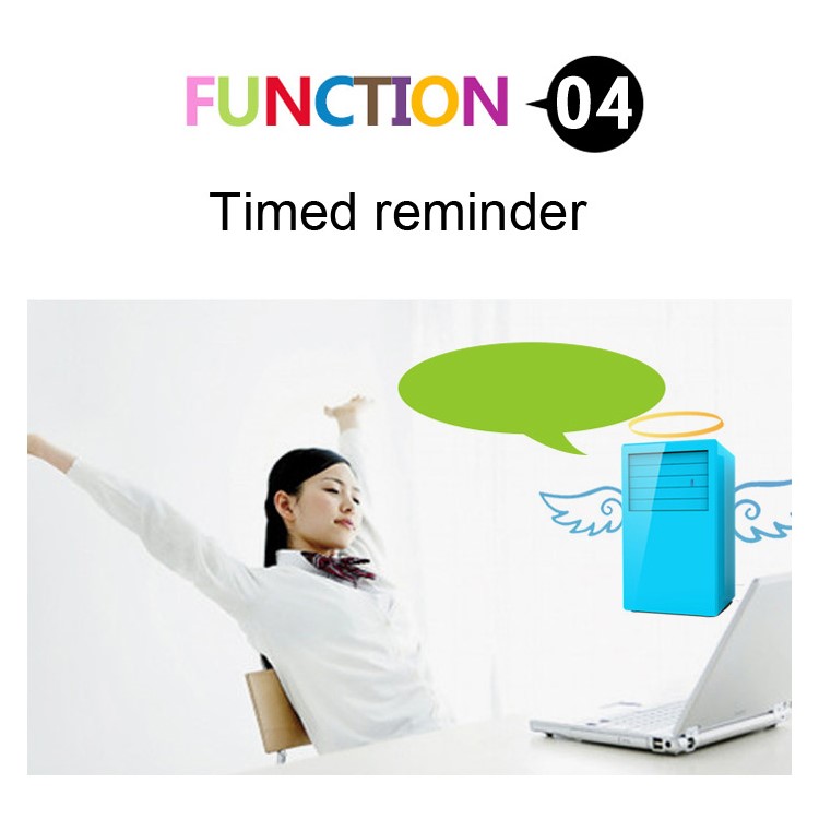 2-in-1 US Plug Humidifier and Air Conditioner Fan for Home Office Use - Blue-14
