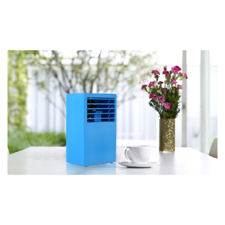 2-in-1 US Plug Humidifier and Air Conditioner Fan for Home Office Use - Blue-16