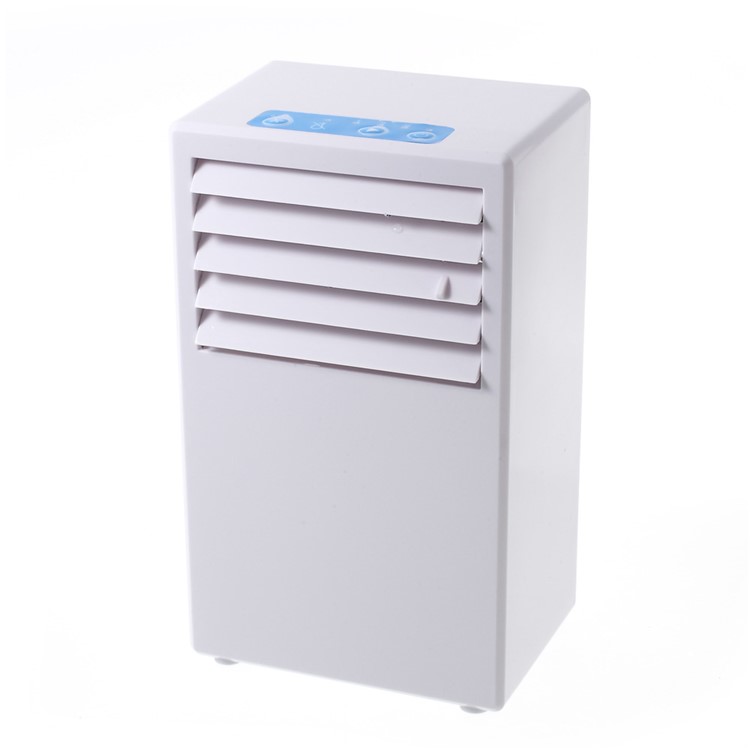 2-in-1 US Plug Humidifier and Air Conditioner Fan for Home Office Use - White-1