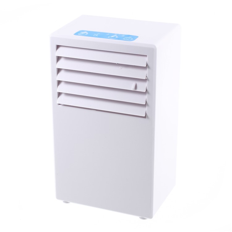 2-in-1 US Plug Humidifier and Air Conditioner Fan for Home Office Use - White-7