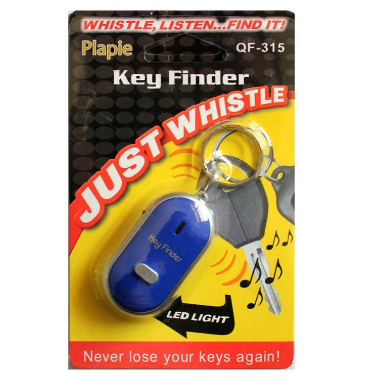 Key Finder Locator Find Lost Keys Chain Whistle Sound Control - Blue-3