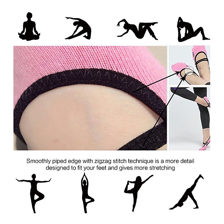 One Size 36-41 Cotton and Spandex Non Slip Yoga Low Cut Socks Ankle Sport Toe Shoes (3 Packs)-6