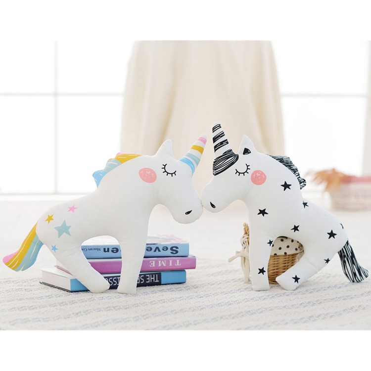 Lovely Plush Unicorn Throw Pillow Home Decor - M / Mixture-2