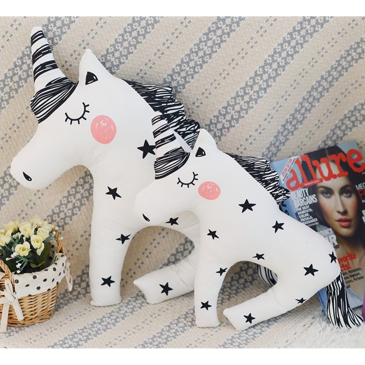 Lovely Plush Unicorn Throw Pillow Home Decor - M / Mixture-4