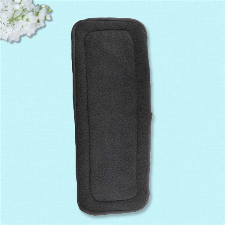 5PCS/Pack Baby Reusable Soft 4 Layers Bamboo Charcoal Cloth Diapers Inserts, Size: 33 x 14cm-5
