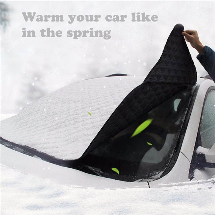 Universal Thick Cotton All Weather Car Windshield Sun Shade Snow Protector Anti-dust Cover-5