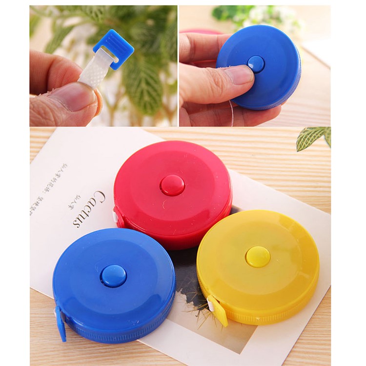 2Pcs/Set 1.5M Portable Retractable Ruler Tape Measure Sewing Tailor Dieting Tapeline Ruler-1