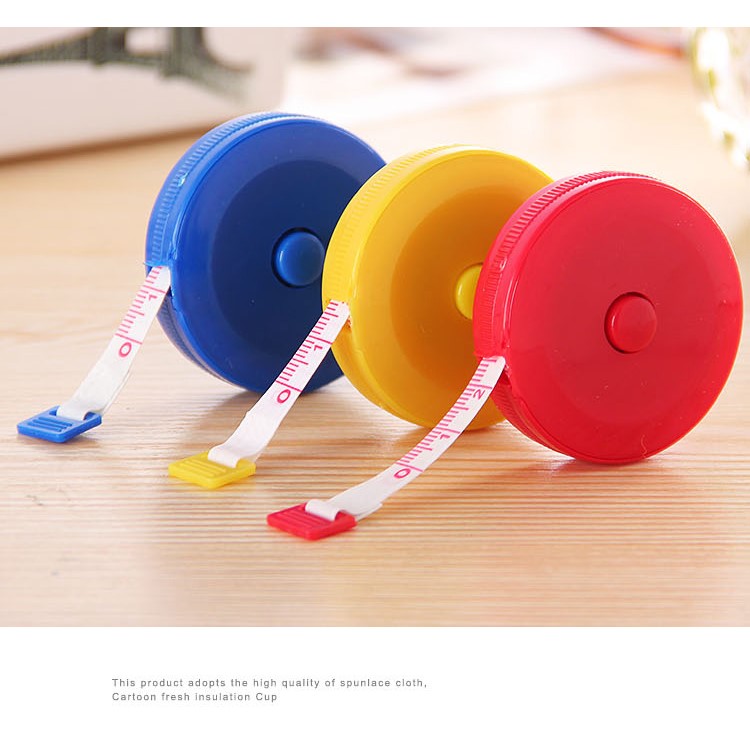 2Pcs/Set 1.5M Portable Retractable Ruler Tape Measure Sewing Tailor Dieting Tapeline Ruler-2