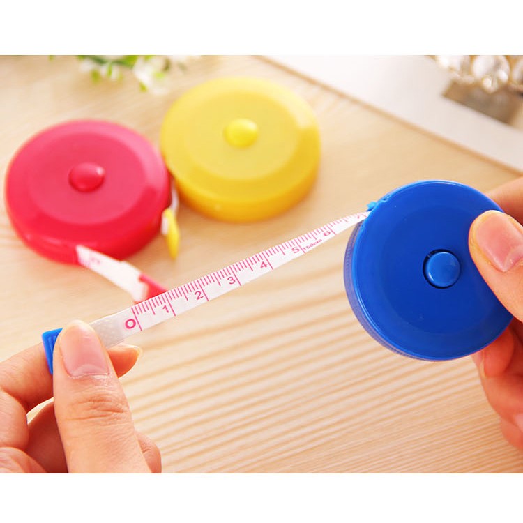2Pcs/Set 1.5M Portable Retractable Ruler Tape Measure Sewing Tailor Dieting Tapeline Ruler-7