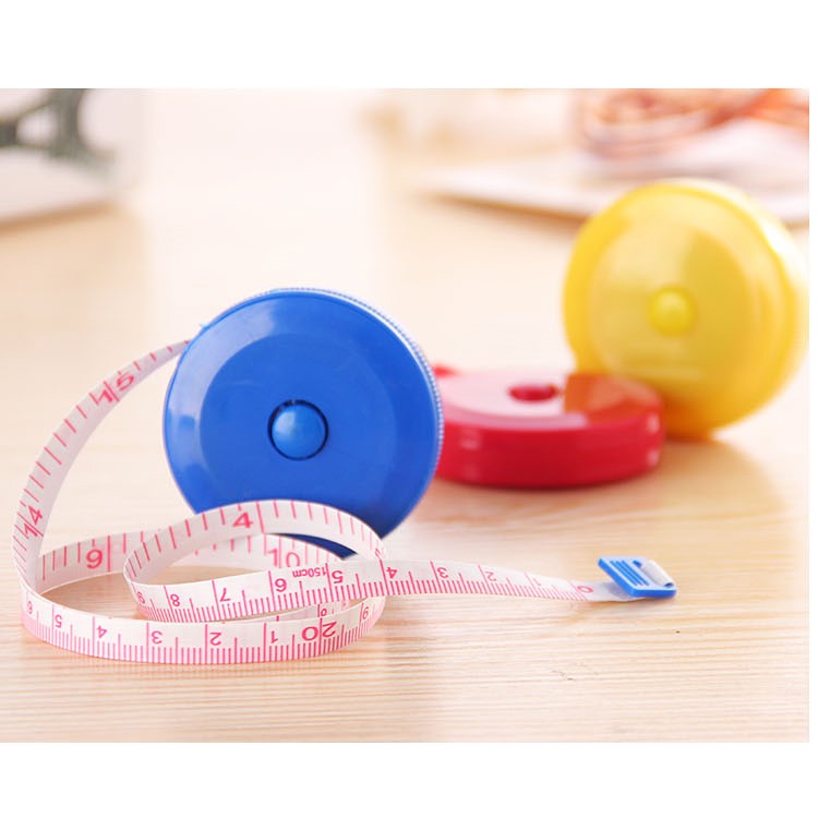 2Pcs/Set 1.5M Portable Retractable Ruler Tape Measure Sewing Tailor Dieting Tapeline Ruler-8