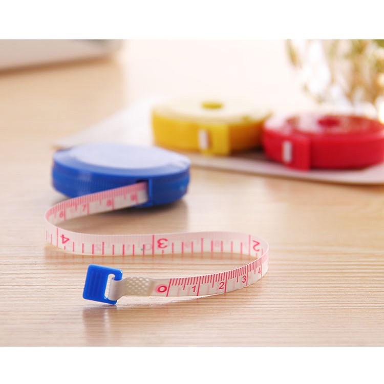 2Pcs/Set 1.5M Portable Retractable Ruler Tape Measure Sewing Tailor Dieting Tapeline Ruler-9