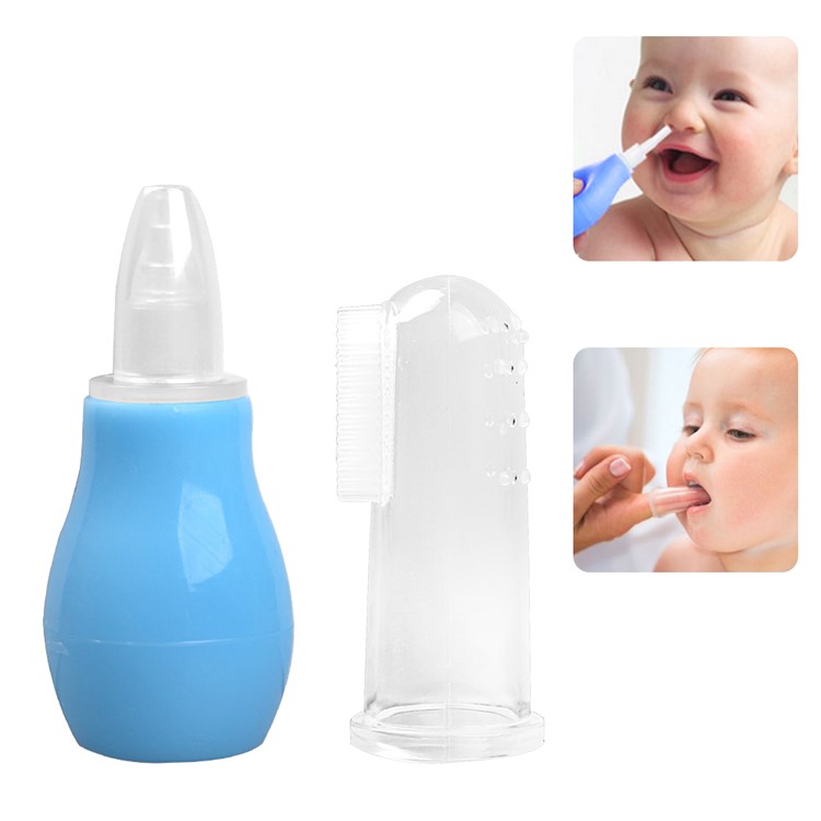 GL 7 Pcs Baby Care Set Electronic Thermometer, Medicine Feeder, Nasal Aspirator, Finger Brush, Nail Cutter etc.-3
