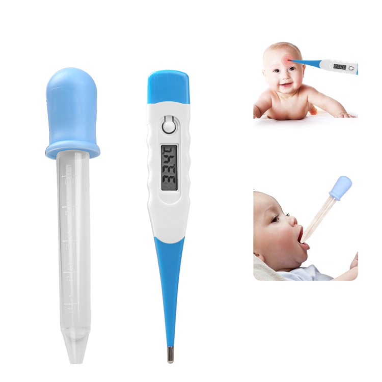 GL 7 Pcs Baby Care Set Electronic Thermometer, Medicine Feeder, Nasal Aspirator, Finger Brush, Nail Cutter etc.-4