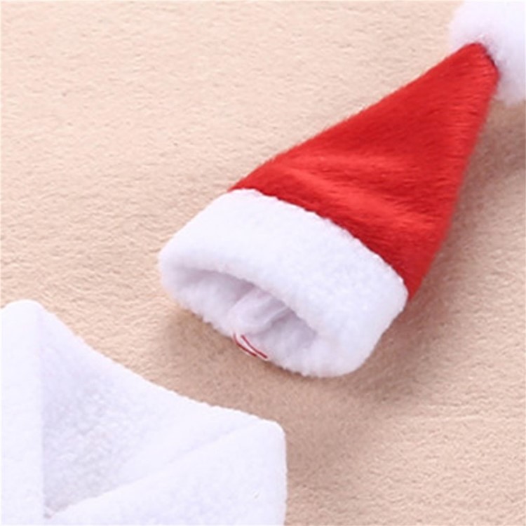 Christmas Santa Clause Button Wine Bottle Cover Holder Gift Bag Home Party Decoration-6