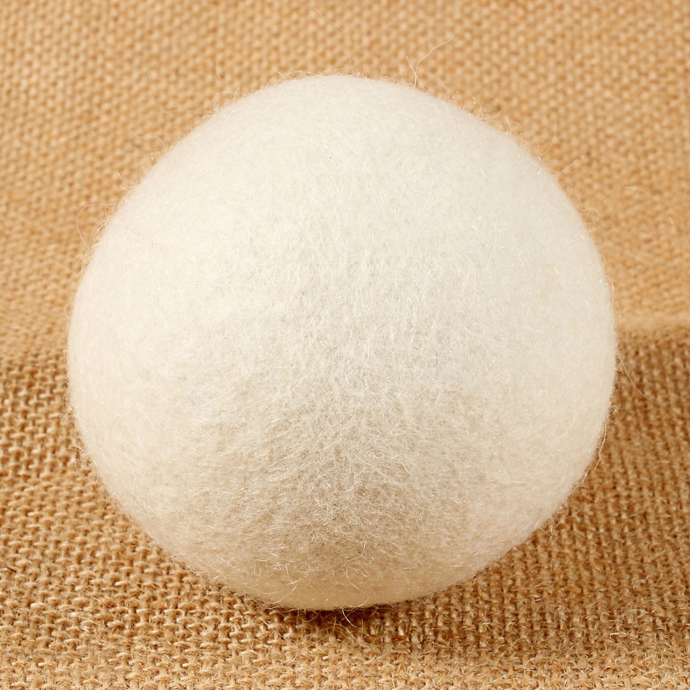 5Pcs Natural Wool Dryer Balls Laundry Drying Ball (70mm) with Cloth Bag-2