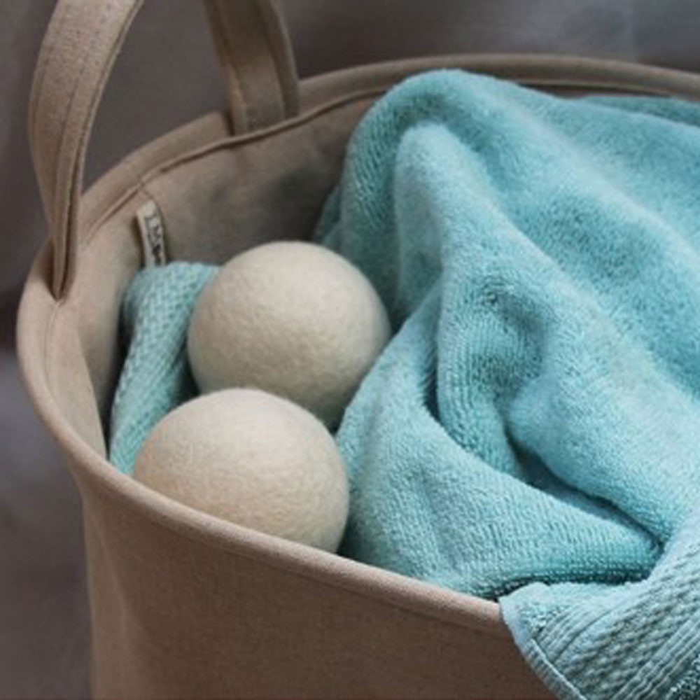 5Pcs Natural Wool Dryer Balls Laundry Drying Ball (70mm) with Cloth Bag-9