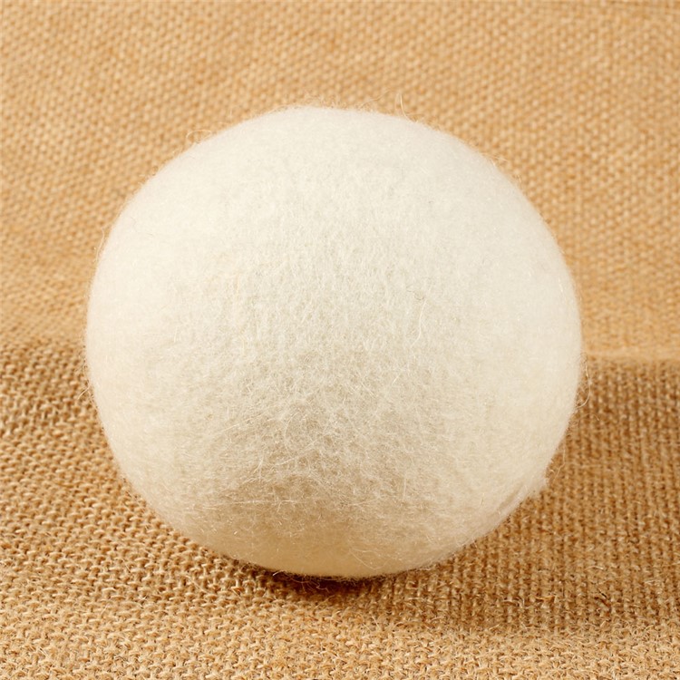 4Pcs Natural Wool Dryer Balls Laundry Drying Ball (80mm) with Cloth Bag-2