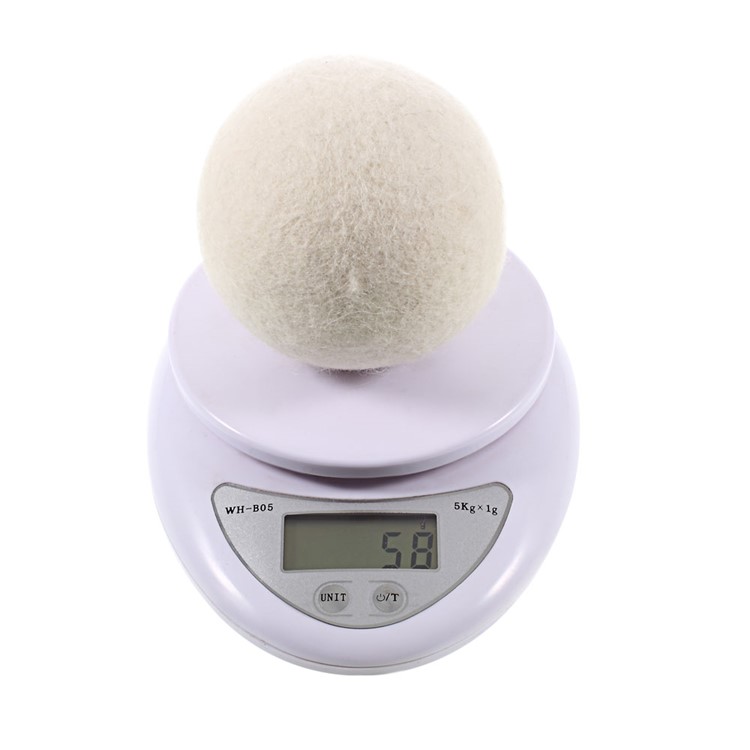 4Pcs Natural Wool Dryer Balls Laundry Drying Ball (80mm) with Cloth Bag-6