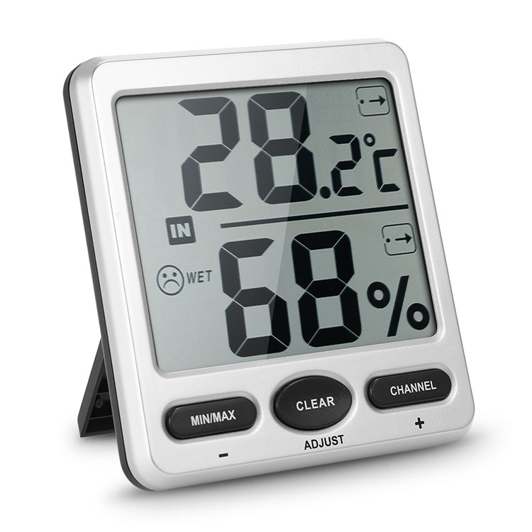 TS-WS-07-X6 Wireless Indoor/Outdoor 8-Channel Thermo-Hygrometer with Jumbo Display-5