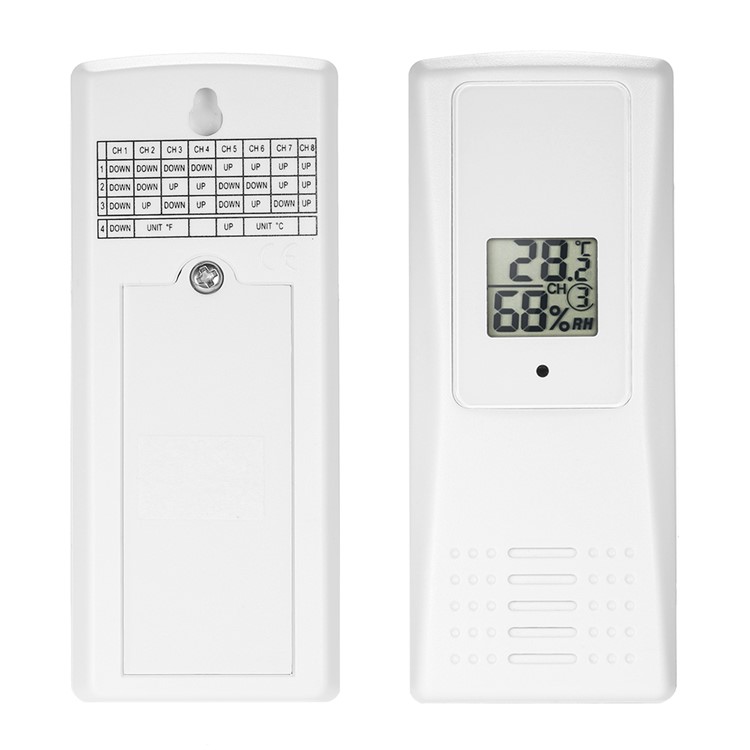 TS-WS-07-X6 Wireless Indoor/Outdoor 8-Channel Thermo-Hygrometer with Jumbo Display-7