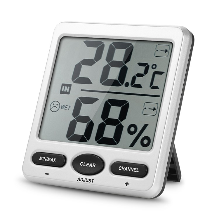 TS-WS-07-X6 Wireless Indoor/Outdoor 8-Channel Thermo-Hygrometer with Jumbo Display-8