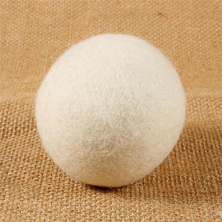 10Pcs Natural Wool Dryer Balls Laundry Drying Ball (60mm) with Cloth Bag-2