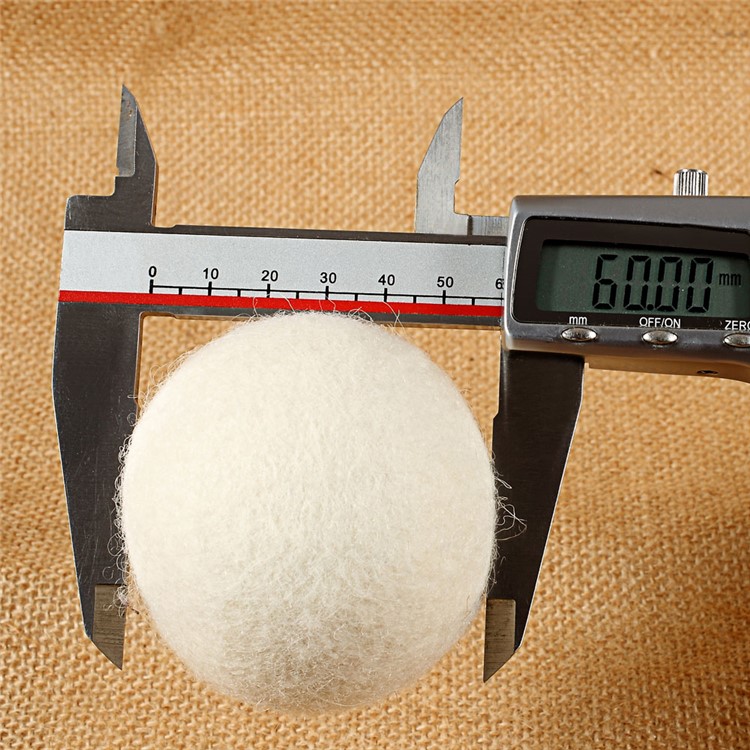 10Pcs Natural Wool Dryer Balls Laundry Drying Ball (60mm) with Cloth Bag-5