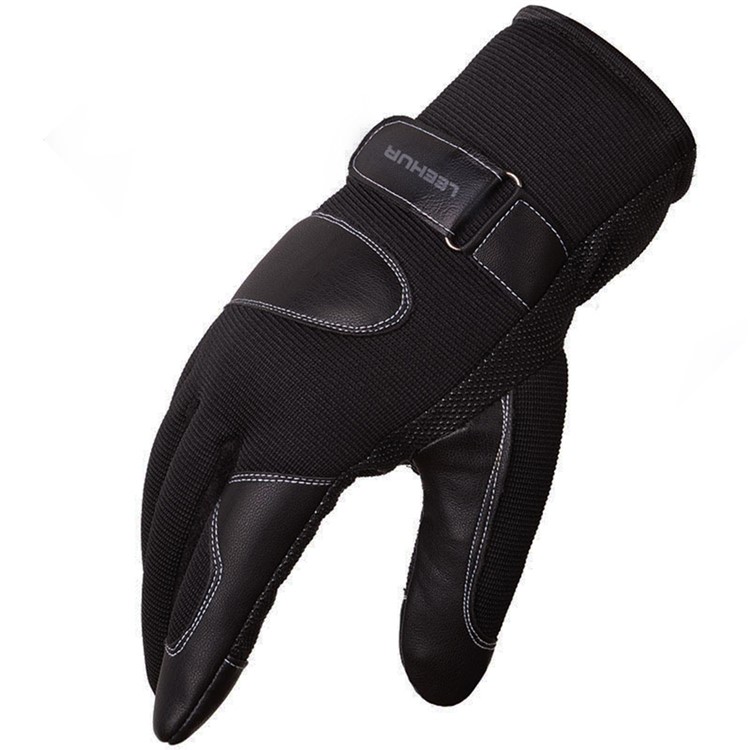 1 Piece Touch Screen Outdoor Glove Thickened Warm Windproof and Antiskid Ski Glove Driving Mittens for Right Hand - Black-1