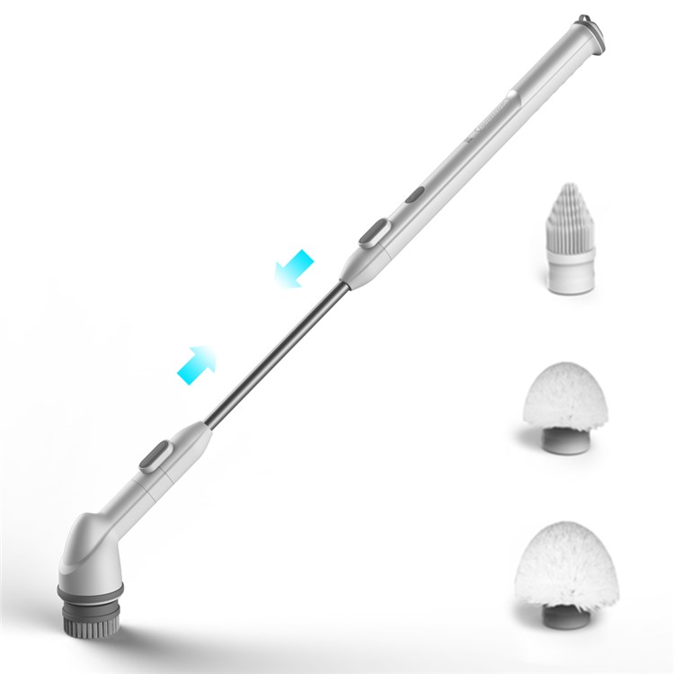 Electric Scrubber Brush with Extension Handle for for Bathroom & Kitchen Cleaning - UK Plug-1