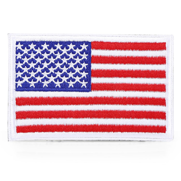 FREEKNIGHT United States of America Flag Embroidered Patch USA Flag Backpack Patch - White-1
