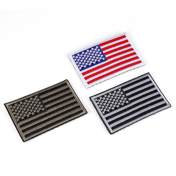 FREEKNIGHT United States of America Flag Embroidered Patch USA Flag Backpack Patch - White-3