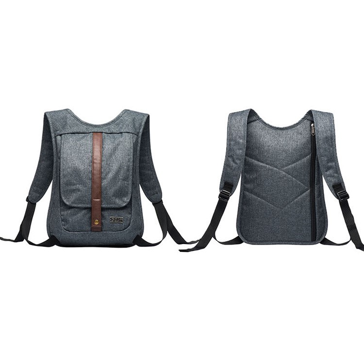 GOX Oxford Fabric Business Laptop Handbag Shoulder Backpack for MacBook iPad - Grey-2