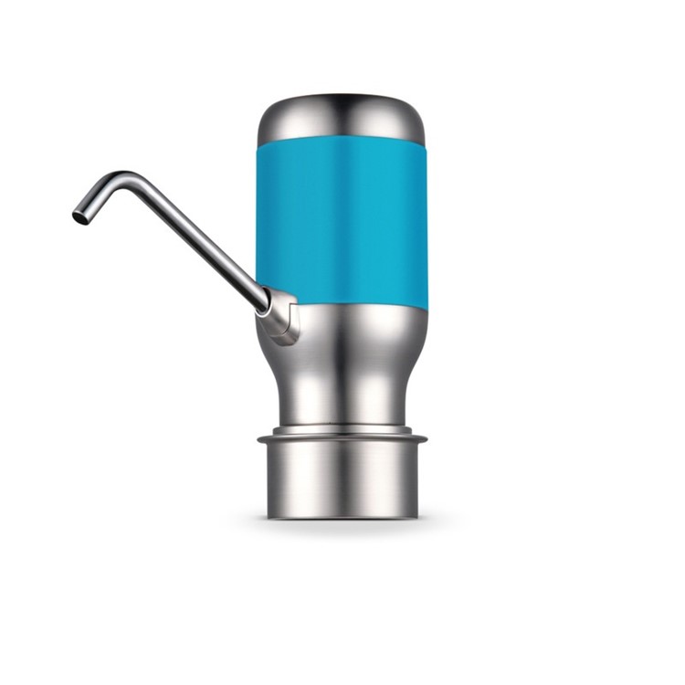 Desk Top Powerful Rotational Portable Drinking Water Pump Electric Dispenser with Rechargeable Battery - Blue