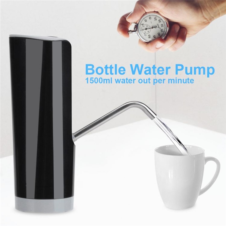 Automatic Electric Wireless Water Pump Bottled Drinking Water Pump Dispenser - Black-2
