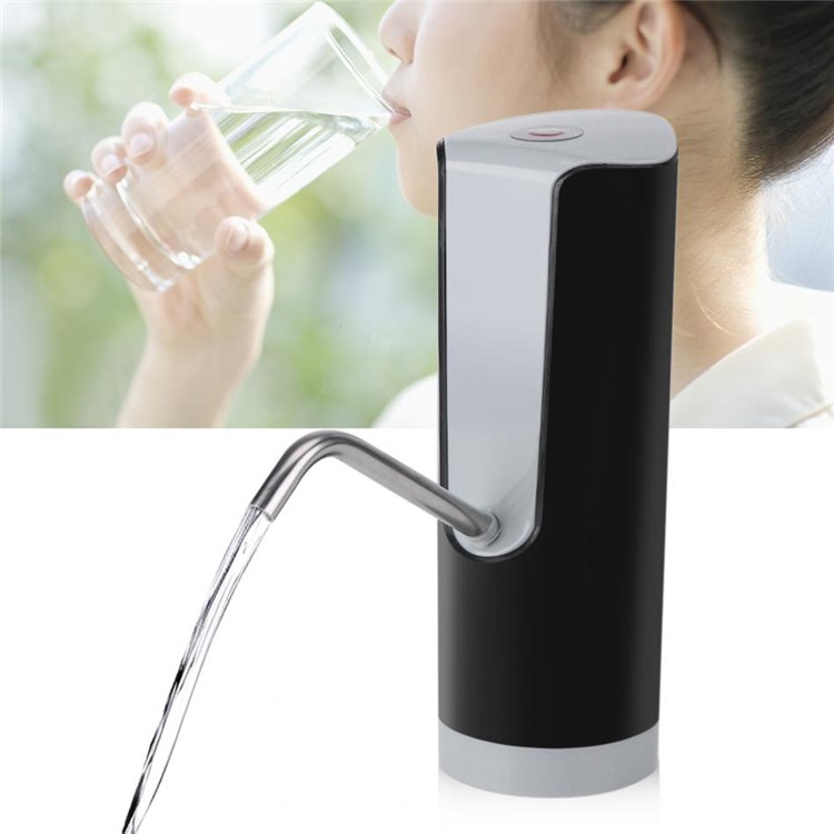 Automatic Electric Wireless Water Pump Bottled Drinking Water Pump Dispenser - Black-3