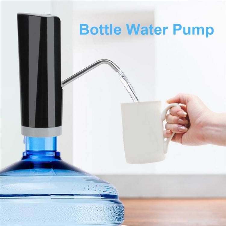 Switch Button Controlling Wireless Automatic Electric Gallon Bottle Drinking Water Pump Dispenser - Black-1