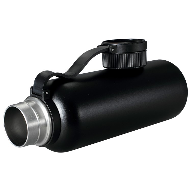 500ML Double Wall Vacuum Insulated Stainless Steel Water Bottle Cup - Black-3