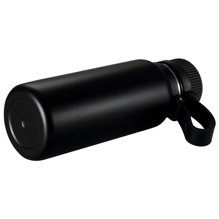 750ML Double Wall Vacuum Insulated Stainless Steel Water Bottle Cup for Outdoor Sports Camping Hiking - Black-4