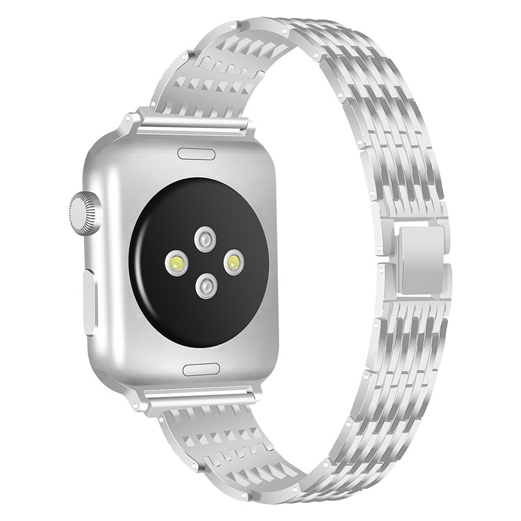 Rhinestone Alloy Watch Band Replacement for Apple Watch Series 3 / 2 / 1 38mm - Silver-1