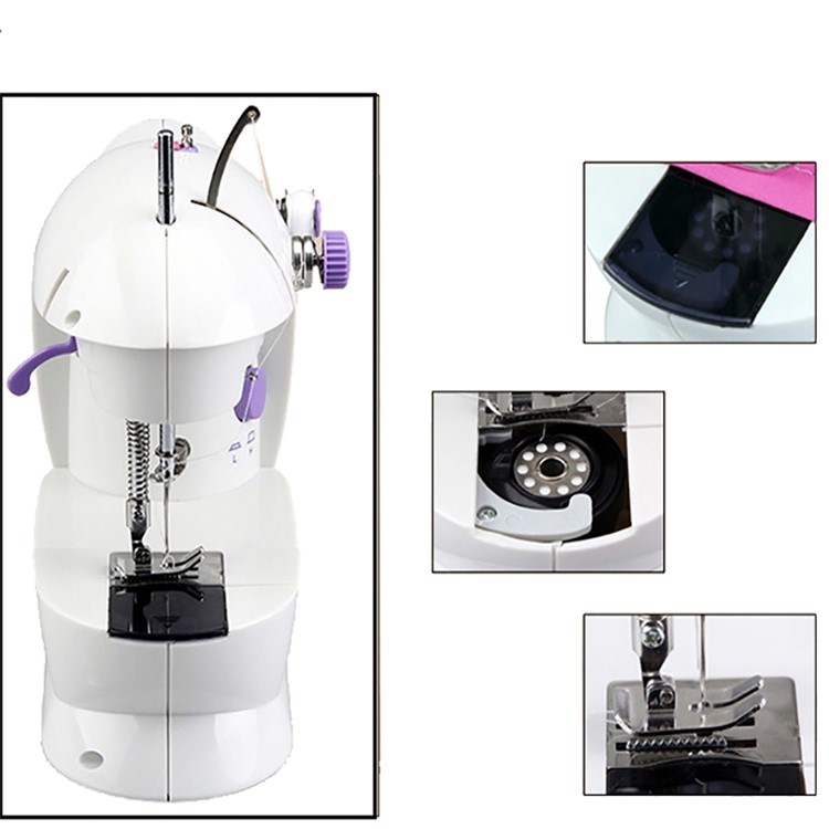 Portable Mini Electric Household Sewing Machine Adjustable Speed - EU Plug-7