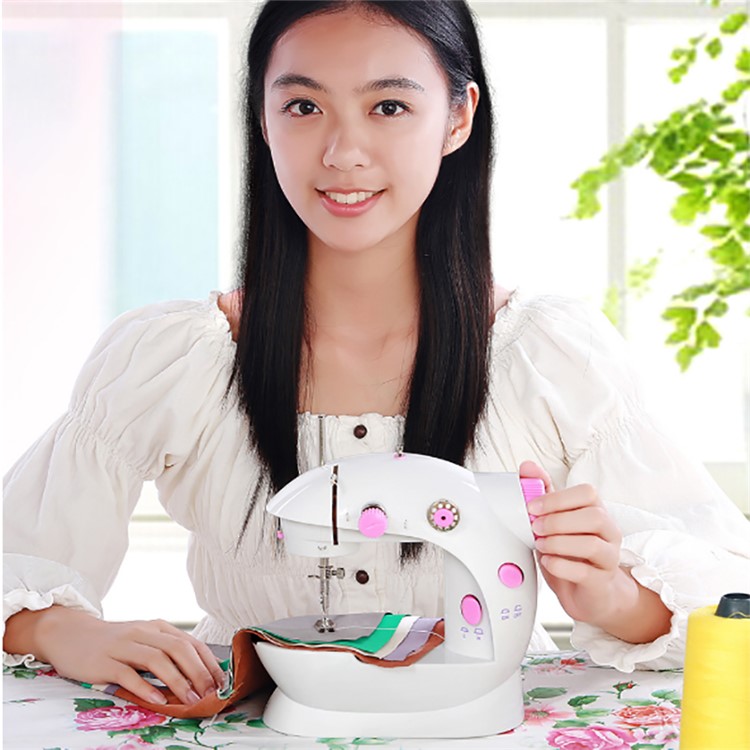 Portable Mini Electric Household Sewing Machine Adjustable Speed - EU Plug-8