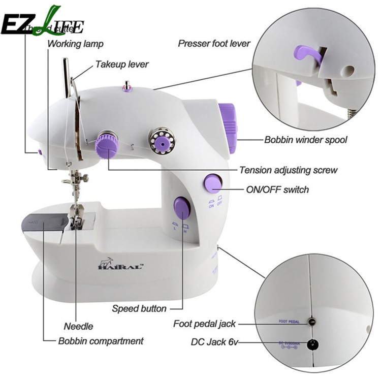 Adjustable Speed Portable Mini Electric Household Sewing Machine - AU Plug-10