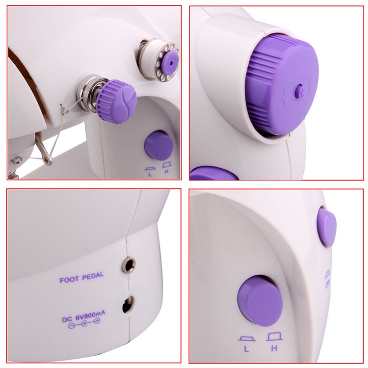 Adjustable Speed Portable Mini Electric Household Sewing Machine - AU Plug-3